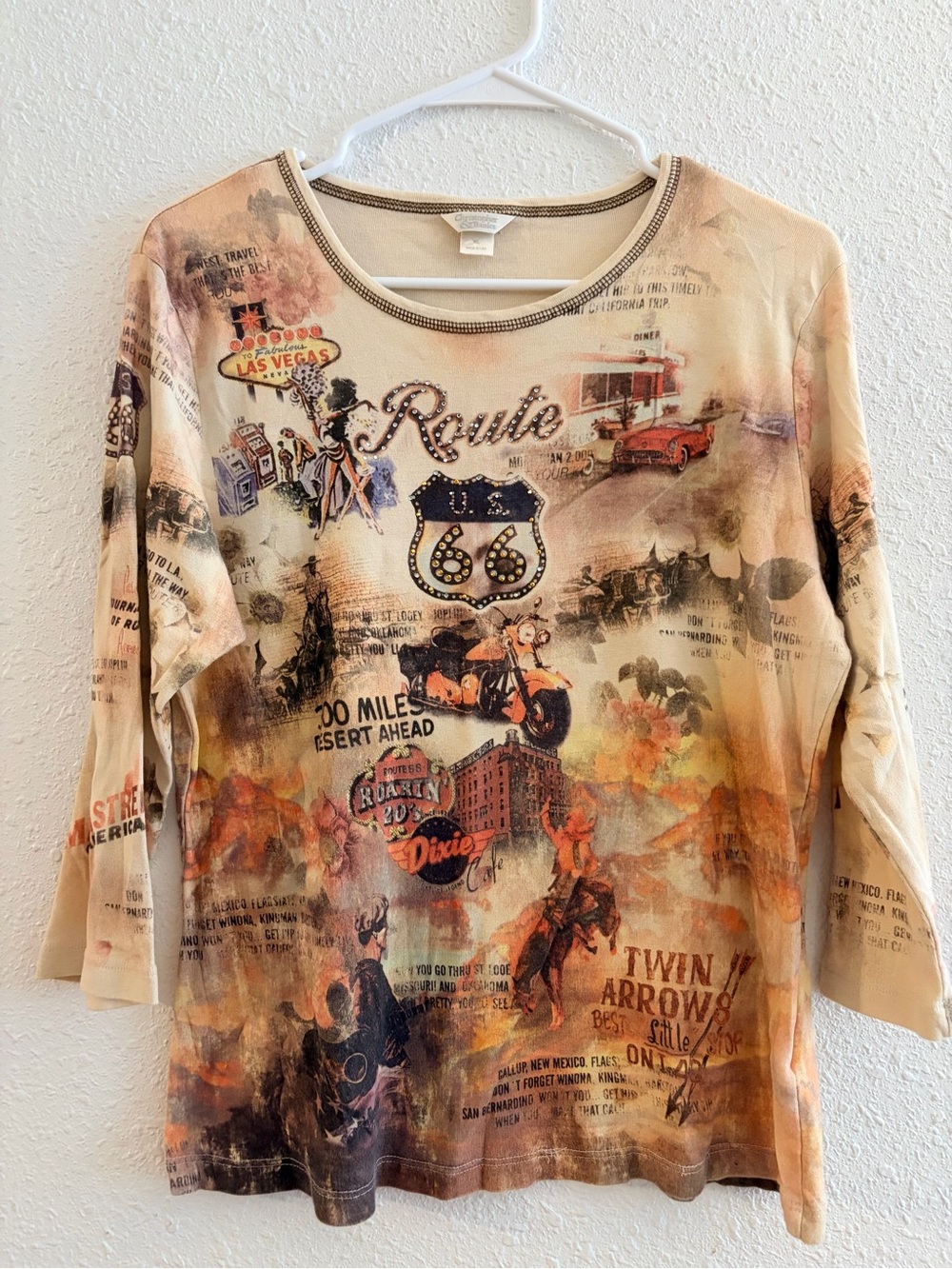 Y2K Route 66 Western Themed Top